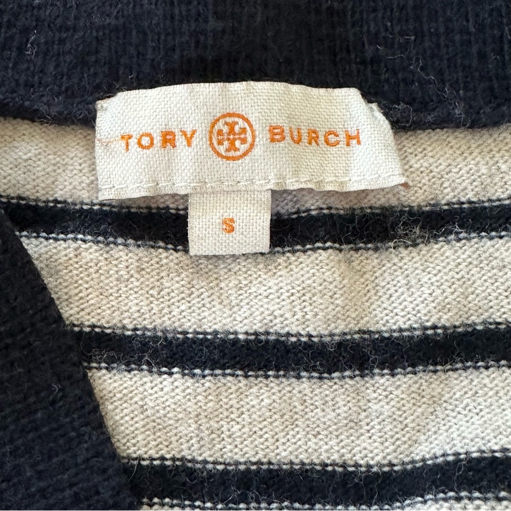Tory Burch striped wool blend sweater small - Picture 3 of 5